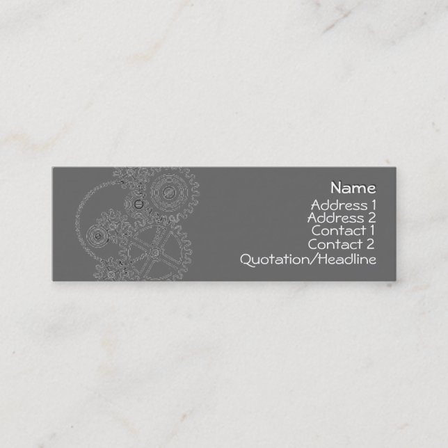 Gears - Business Cards (Front)