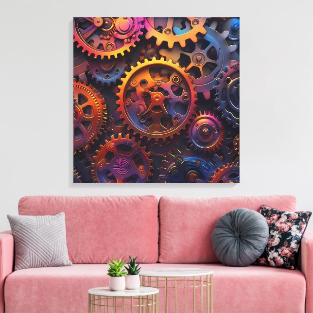 Gears Canvas Art (Insitu(LivingRoom))