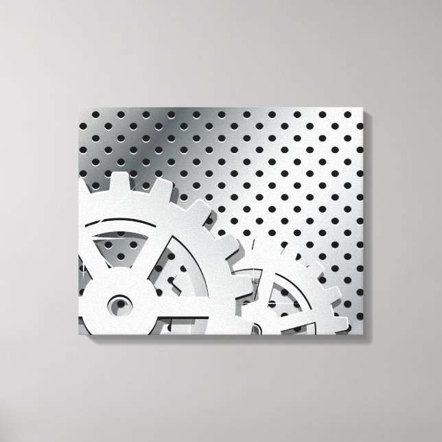 Gears Canvas Print (Front)