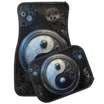 Gears, car, metal, design, yin yang, steampunk