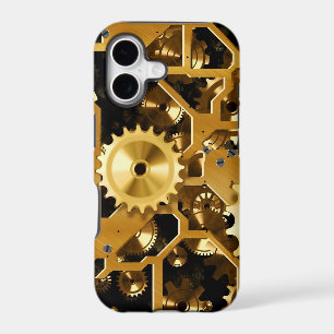 Gears Gold Clock Grunge Steampunk Office Destiny
