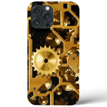Gears Gold Clock Grunge Steampunk Office Destiny