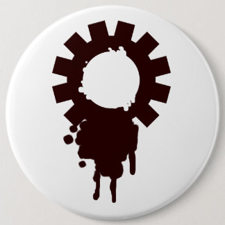 Gears logo 6 cm round badge