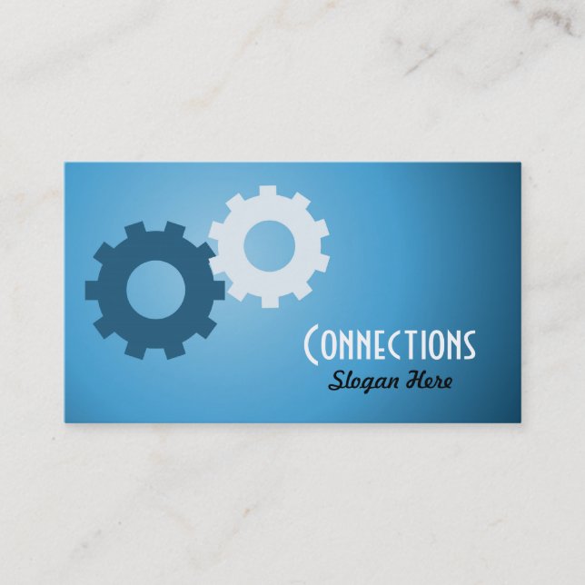 Gears Logo Business Card (Front)