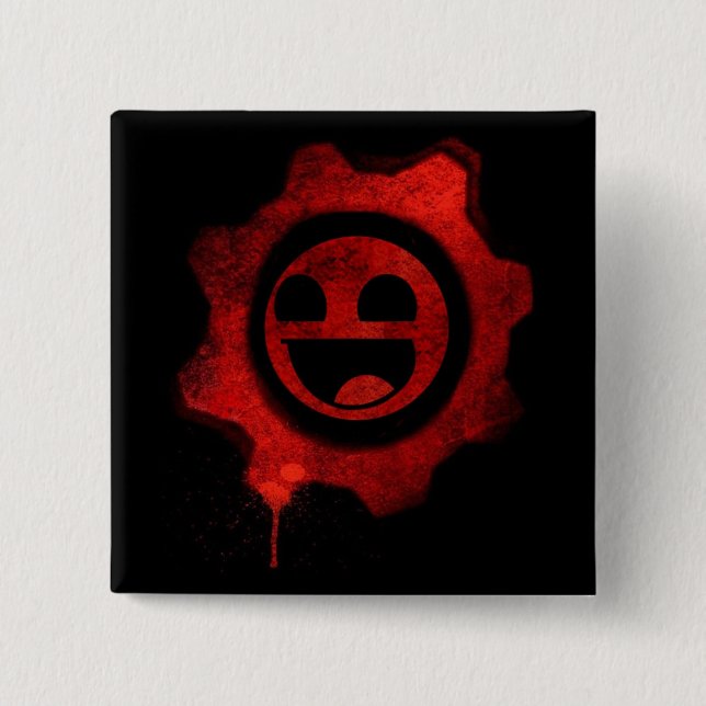 Gears of Awesome 15 Cm Square Badge (Front)