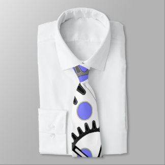 Gears on Periwinkle Blue Tie