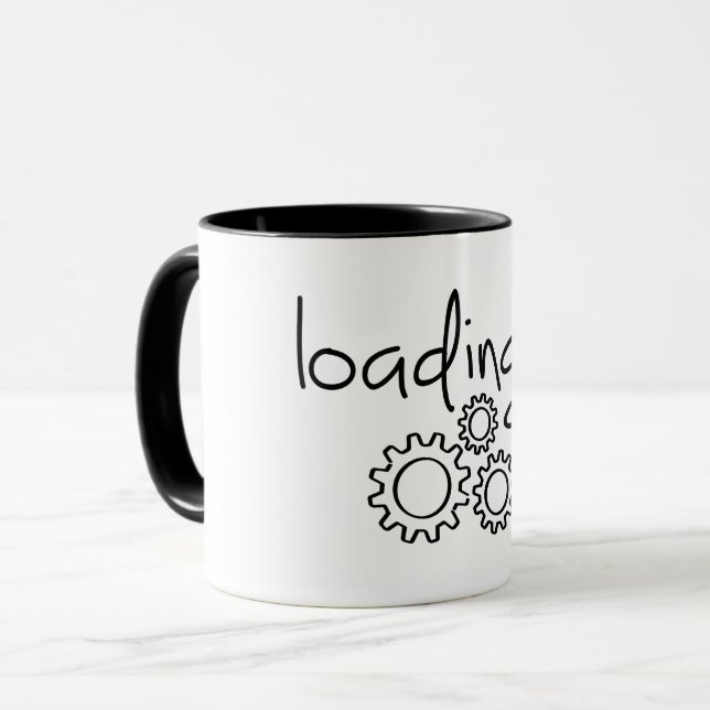 Gears, think big. big ideas. Brainstorming Mug (Front Left)