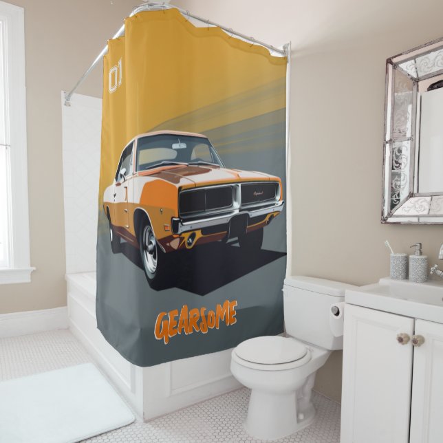Gearsome  shower curtain (In Situ)