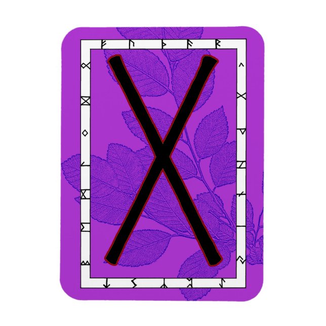 Gebo Viking Rune Magnet - Unity! (Vertical)
