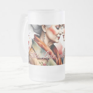 Geborgenheit & Liebe – Zum Muttertag alles Liebe! Frosted Glass Beer Mug