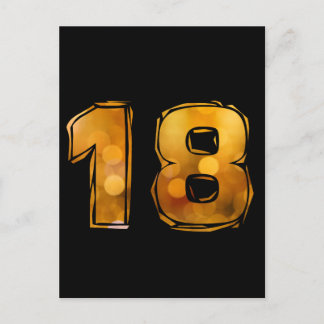 Geburtstag 18 postcard
