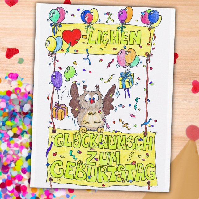 GEBURTSTAGS postcard by Nicole Janes (Creator Uploaded)