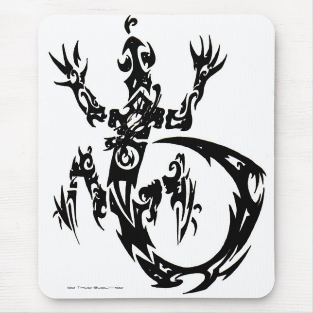 Gecko 1, by Troy Gwaltney Mouse Mat (Front)
