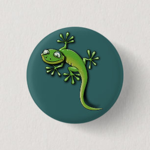 Gecko 2 3 cm round badge