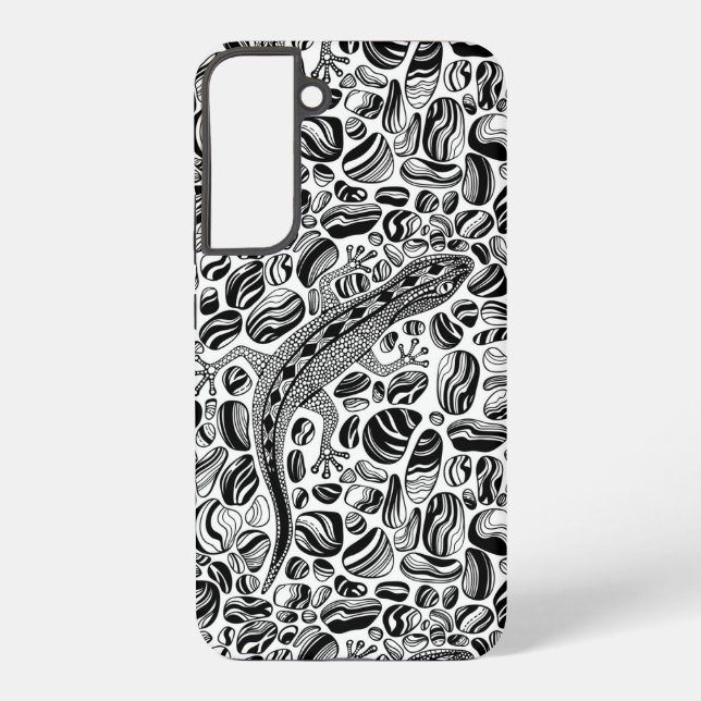 Gecko and pebbles samsung galaxy s22+ case (Back)