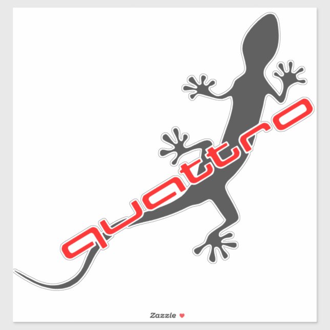 Gecko - Black - Larger (Sheet)