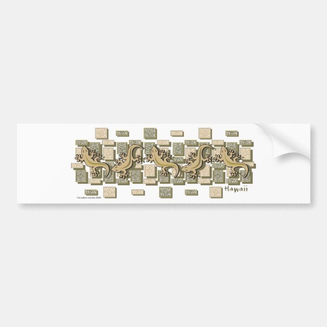 GECKO BUMPER STICKER (Front)