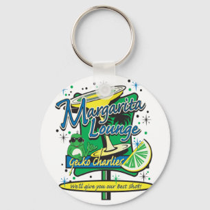 Gecko Charlies Margarita-Cocktail-Lounge Key Ring