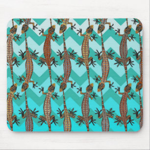 gecko chevron mouse mat
