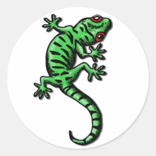 gecko classic round sticker