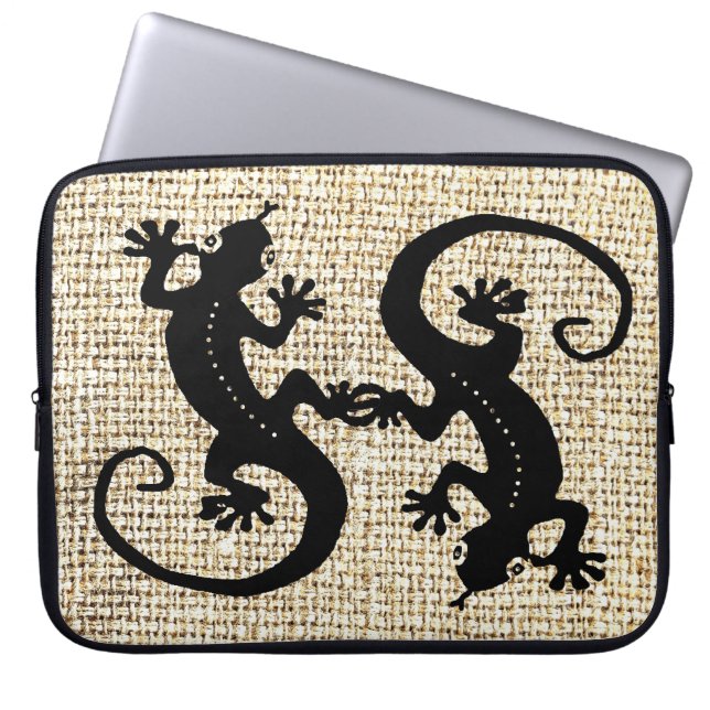 Gecko Coffee Laptop Sleeve (Front)