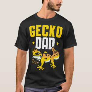 Gecko Dad Reptile Leopard Gecko  Lizard T-Shirt
