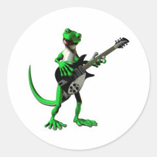 Gecko Electric Guitar Stickers