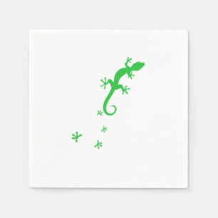 Gecko Footprint Reptile Reptiles Lizard Pet Gift Napkin