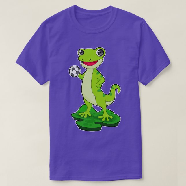 Gecko Handball player Handball T-Shirt (Design Front)