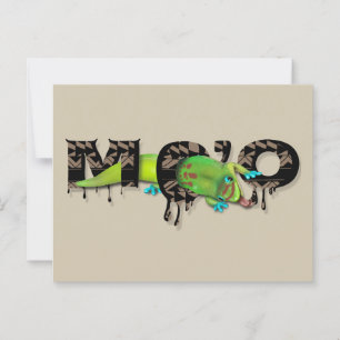 Gecko in Hawaii Postcard