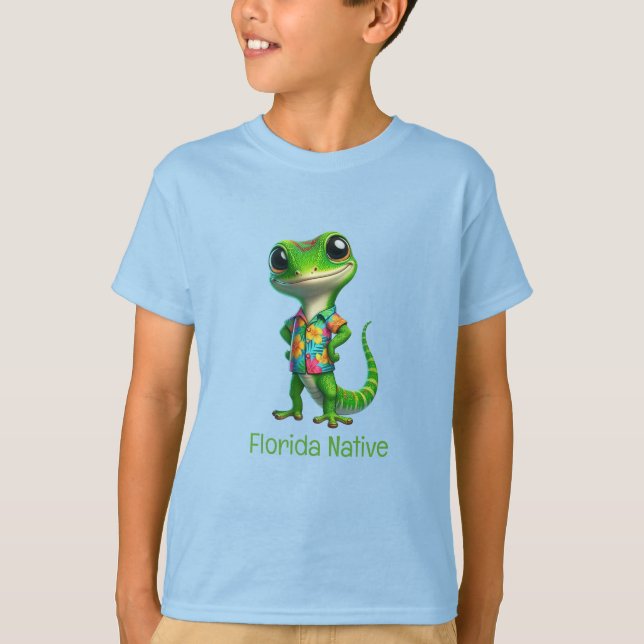 Gecko in Tropical Shirt  (Front)