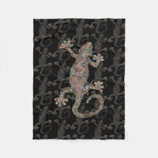 gecko LIZARD ART Fleece Blanket