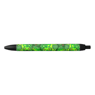Gecko Lizard Baby Cartoon Black Ink Pen