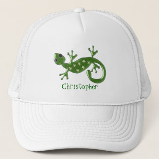 Gecko Lizard Just Add Name Trucker Hat