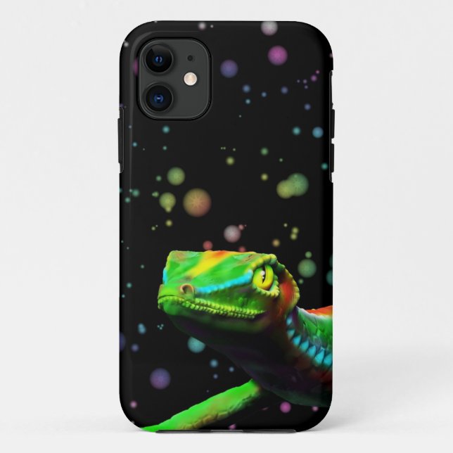 Gecko Lizard Rainbow Colours iPhone 5 Cases (Back)