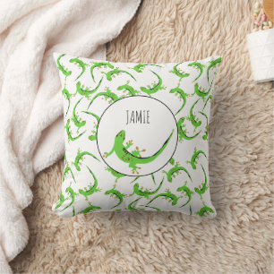 Gecko Lizard Reptile Pattern Cushion
