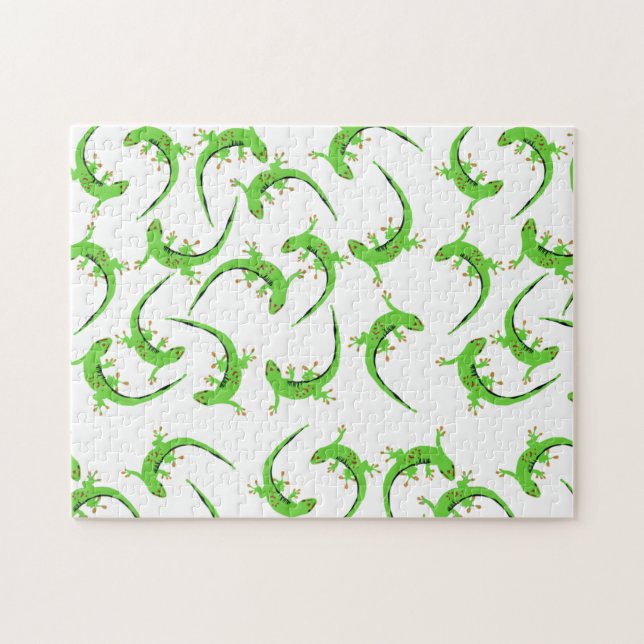 Gecko Lizard Reptile Pattern  Jigsaw Puzzle (Horizontal)