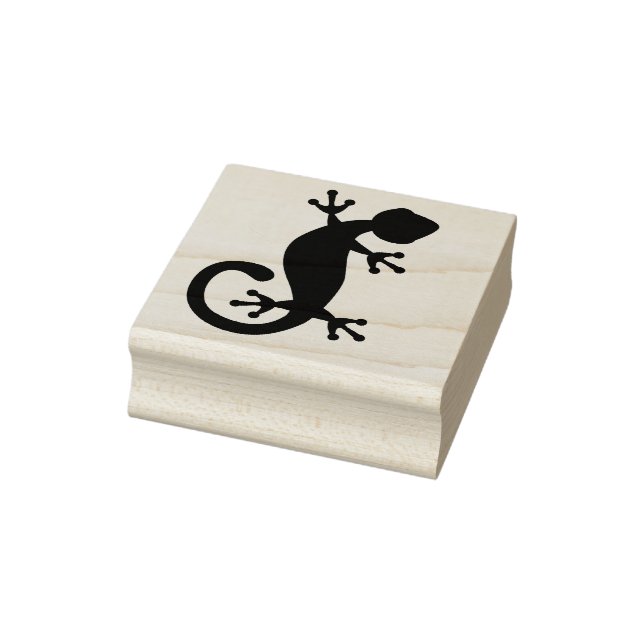 Gecko Lizard Rubber Stamp (Stamp)