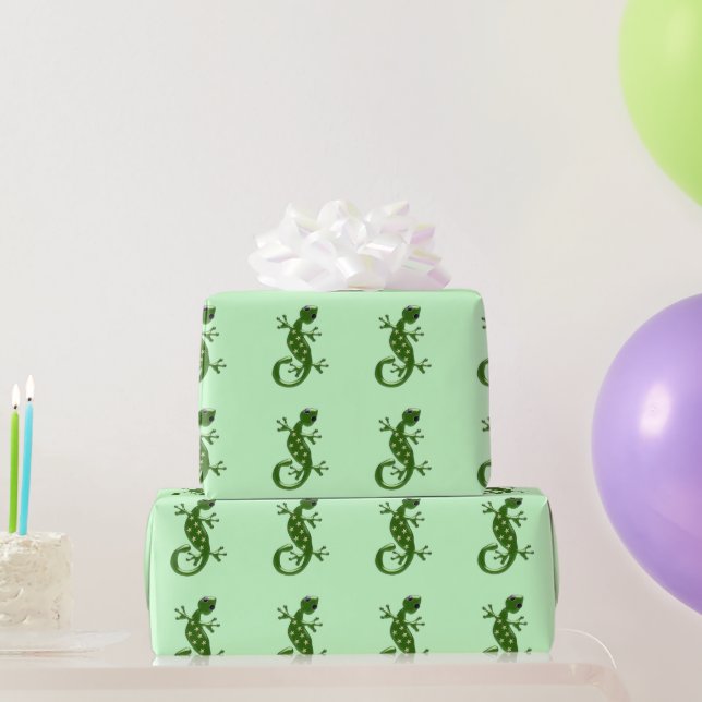 Gecko Lizard Wrapping Paper (Party Gifts)