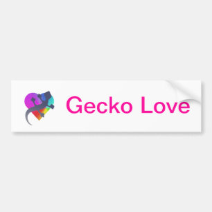 Gecko Love Bumper Sticker