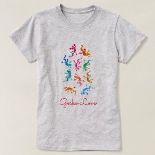 Gecko Love cute lizard reptile animal lover T-Shirt