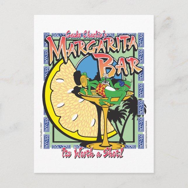 Gecko-margarita-LIMEDESIGN Postcard (Front)