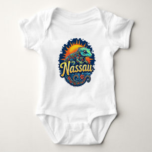 Gecko Nassau Bahamas Caribbean Baby Bodysuit