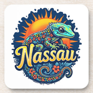 Gecko Nassau Bahamas Caribbean Coaster
