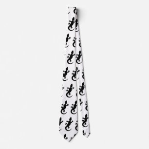 Gecko noir tie