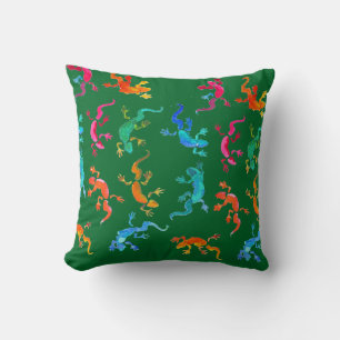 Gecko reptile eco nature cushion