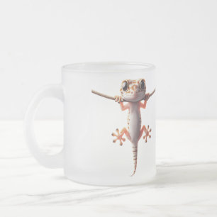 Gecko’s Playground Frosted Glass Coffee Mug