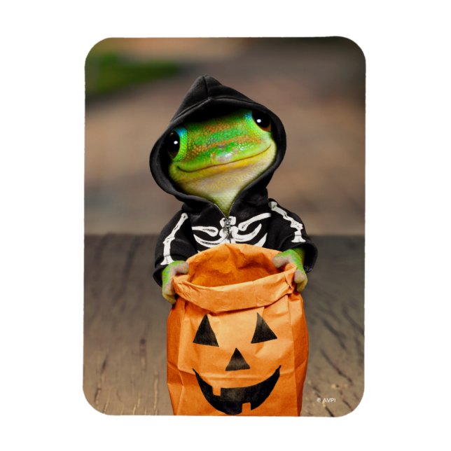 Gecko Skeleton Magnet (Vertical)