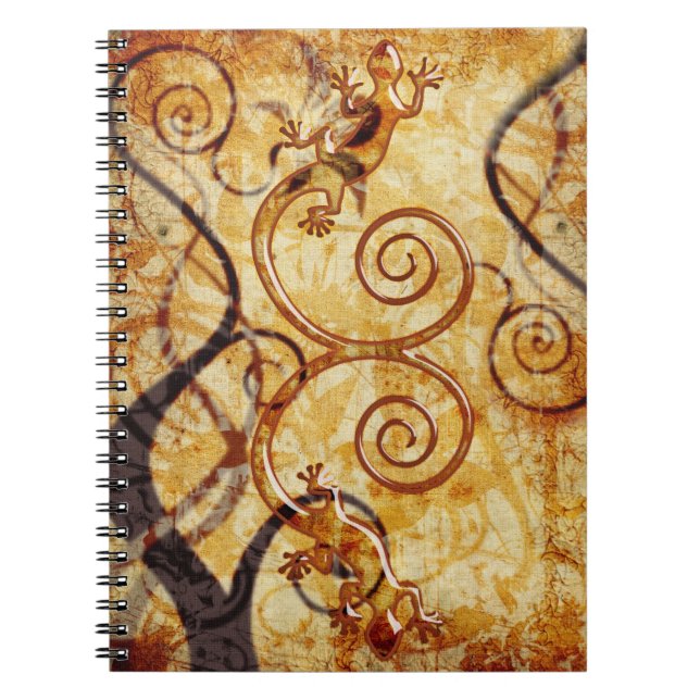 Gecko Spiral Twins Notebook (Front)