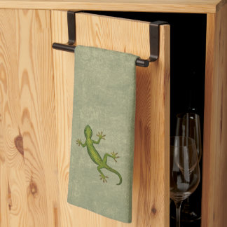 Gecko tea towel